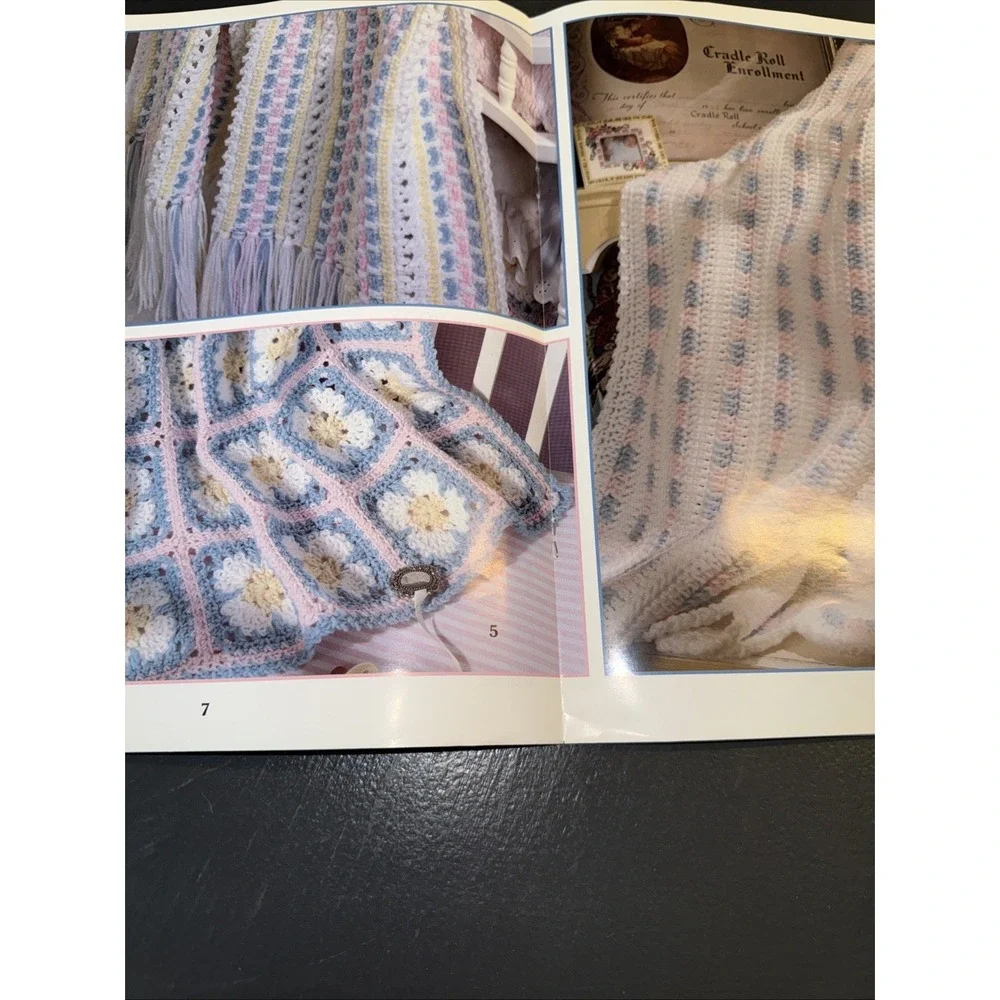 Quick & Sweet Baby Afghans -‎ Crochet Patterns Instructional Booklet EUC